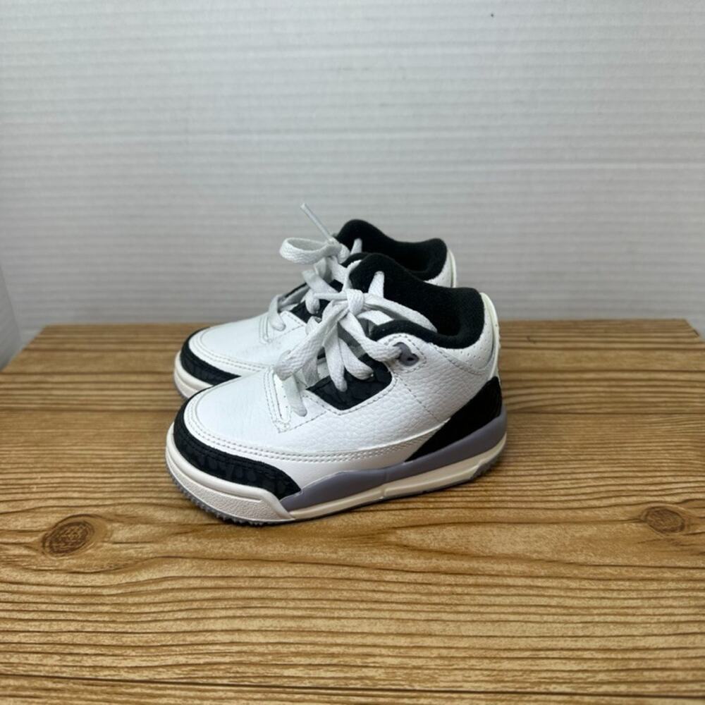 Nike Air Jordan Retro 3 Toddler Cement Grey size 5C DM0968-106 Sneakers Shoes